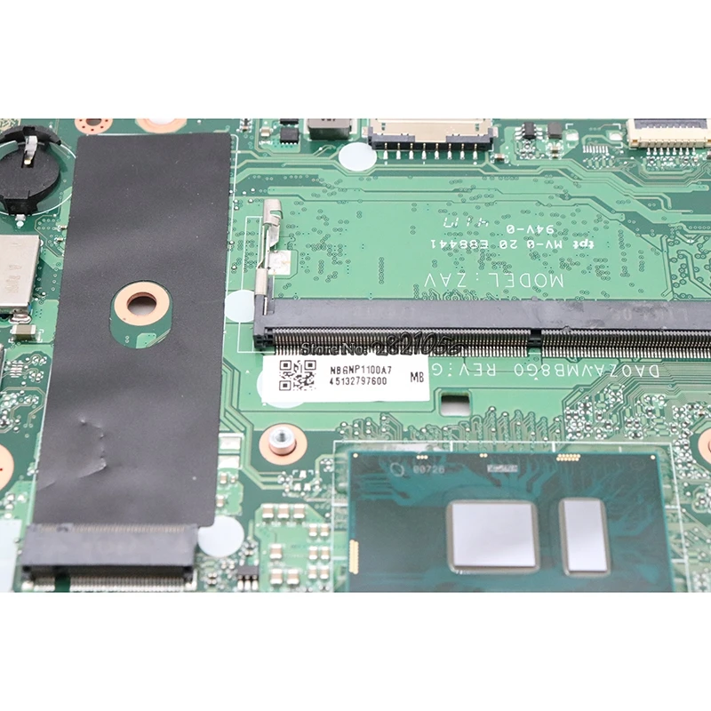 Nokotion NBGNP1100A для acer aspire A315 A315-51 DA0ZAVMB8G0 материнская плата для ноутбука с SR2UW Core i3-6006U памяти 8g