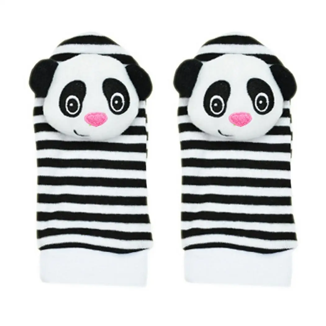 Новые детские носки с рисунками из мультфильмов Разноцветные погремушками |