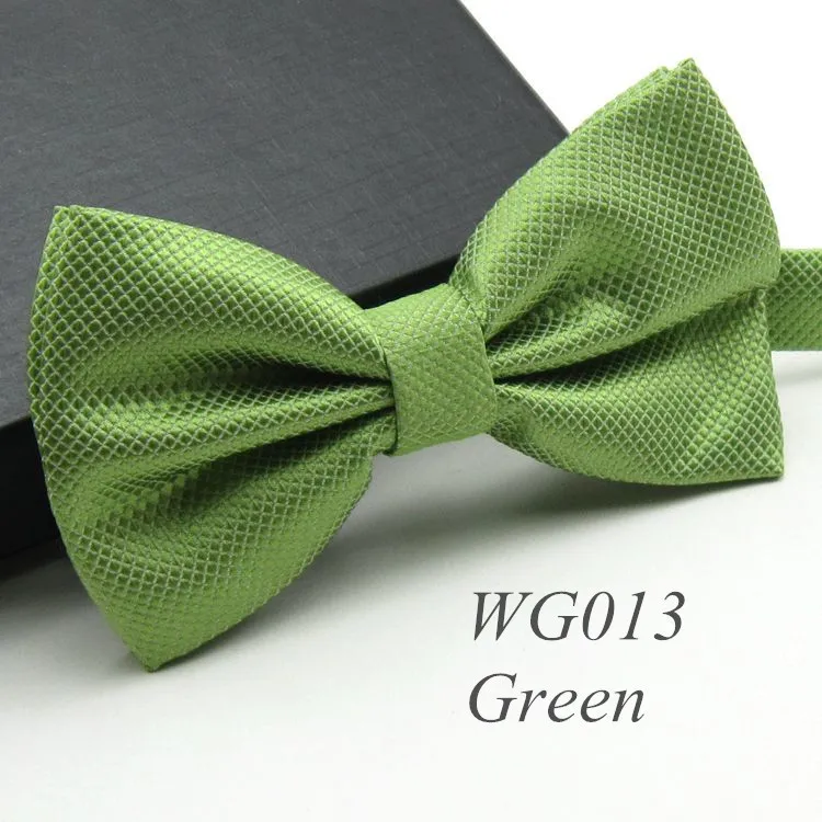 WG013 Grass Green Галстук бабочка на застежке. Большой выбор расцветок - Цвет: WG013 Grass Green