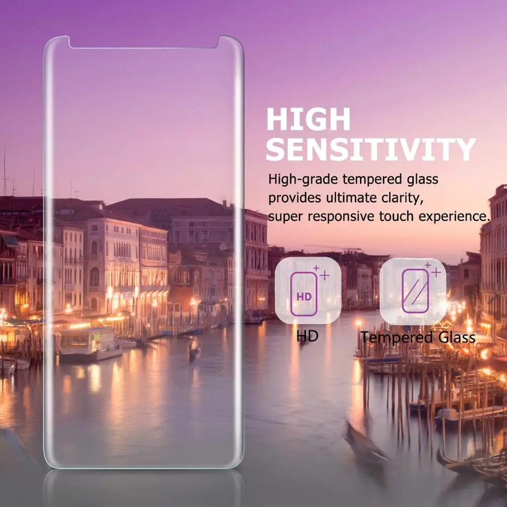Закаленное 5d стекло с полным покрытием для SAMSUNG Galaxy Note 8 9 S6 S7 Edge S8 S9 PLUS + Защитная