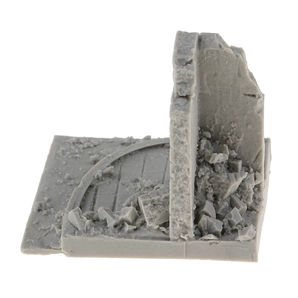 1/35 Смола Модель комплект Неокрашенная архитектура руины миниатюрные Ландшафтные декорации