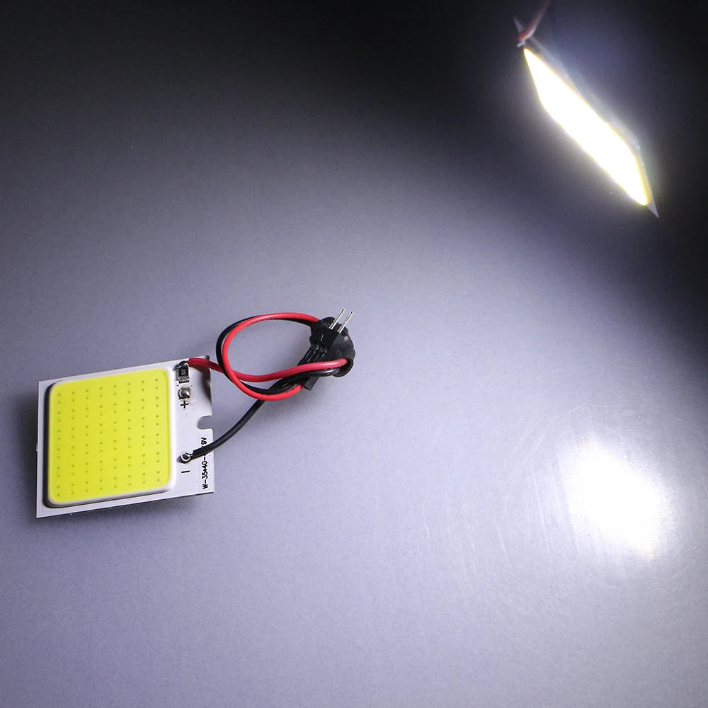50X DC12/24V COB 48 SMD Светодиодная Панель светильник для грузовых автомобилей чтение