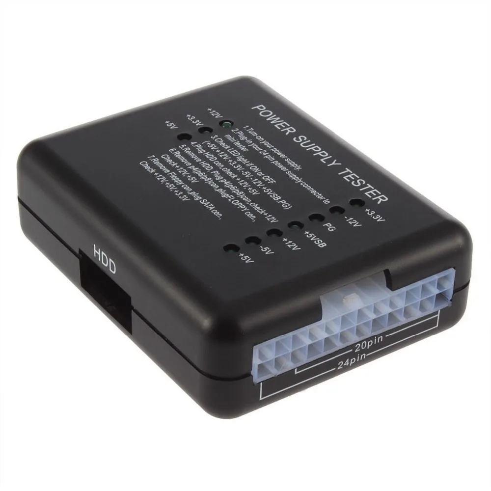 ATX блок питания ПЗУ тестер с 20/24 Pin SATA и Molex Разъемы HDD для ПК 100 штук |