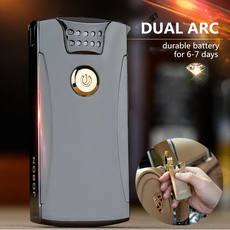 Быстрая Аккумуляторная USB электронных легче Dual дуги прикуривателя процесс