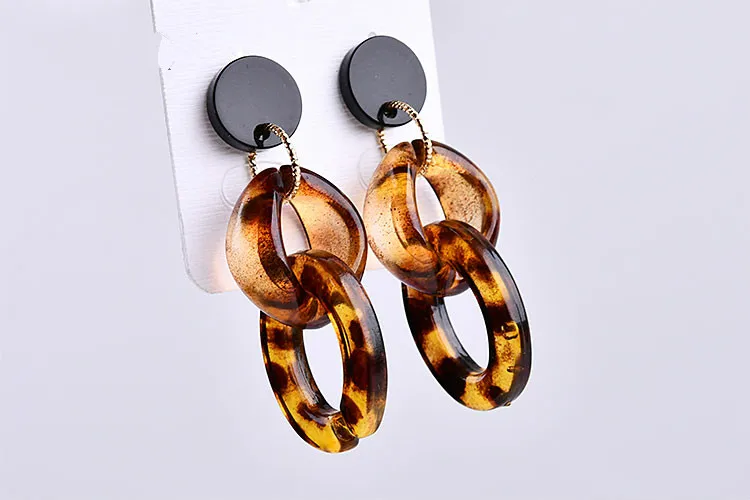 Полимерная имитация леопарда бирюзы черепахи ракушки съемная цепочка ювелирные