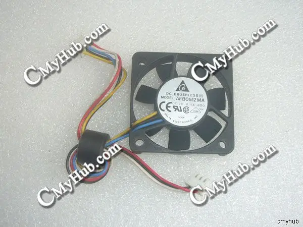 Подлинный для DELTA ELECTRONICS AFB0512MA -R00 R00 DC12V 0.15A 2 интерфейс (5 + 3) 8pin 5 проводов 2. 0 50x50x10 мм