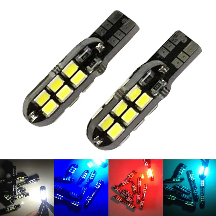 10 шт. Автомобильные светодиодные лампы T10 24 SMD W5W 194 168 2835 CAN|auto lamp|w5w canerror free |