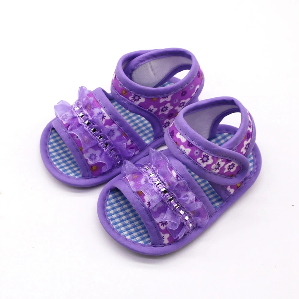 

Girls Flowers lace Baby Toddler Shoes Spring Summer 11cm 12cm 13cm Children Footwear First Walkers