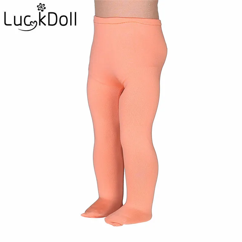 Леггинсы LUCKDOLL сплошного цвета лента подходящая для куклы 43 см или 18 дюймов