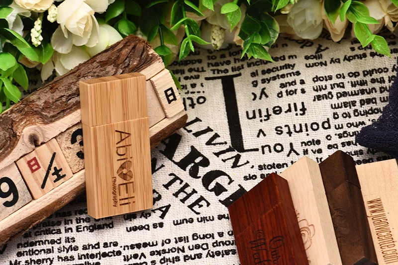 SHANDIAN Пользовательский логотип деревянный usb+ коробка флэш-накопитель карта памяти 4 ГБ 8 ГБ 16 ГБ 32 ГБ 64 ГБ Флешка логотип для фотографии свадьбы