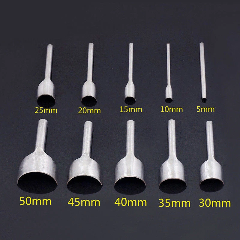 

1Pcs 5-50mm Leather Craft Tools Hollow Hole Steel Half Round Cutter Punch Leather Handmade Tools Punching Hand Tools