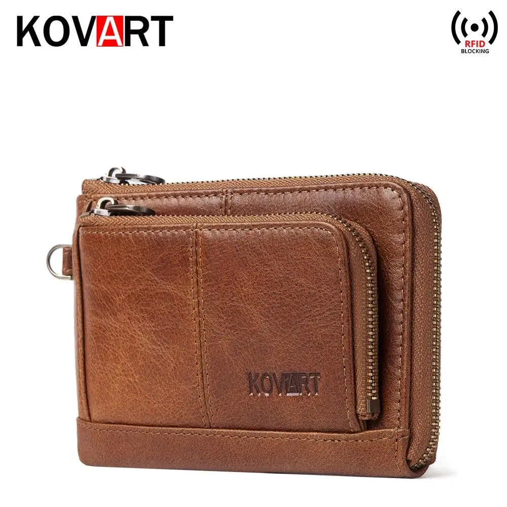 Модный кошелек из натуральной кожи мужской для монет Cuzdan Walet на молнии