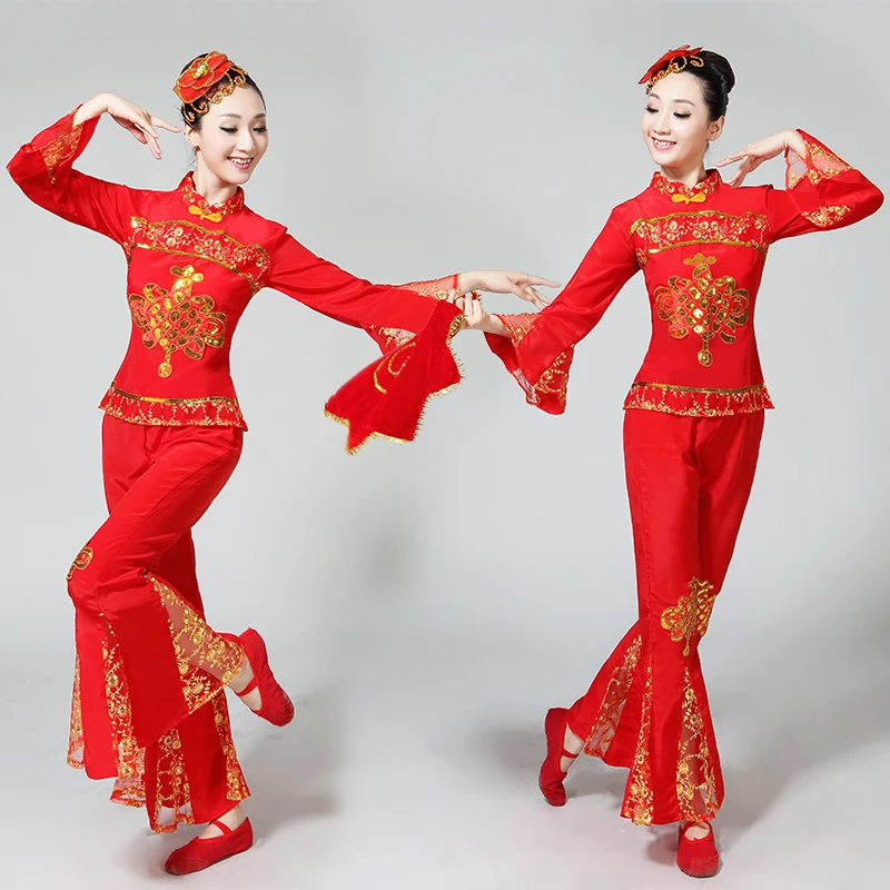 Женский танцевальный костюм hanfu хора для выступлений праздничный | Тематическая