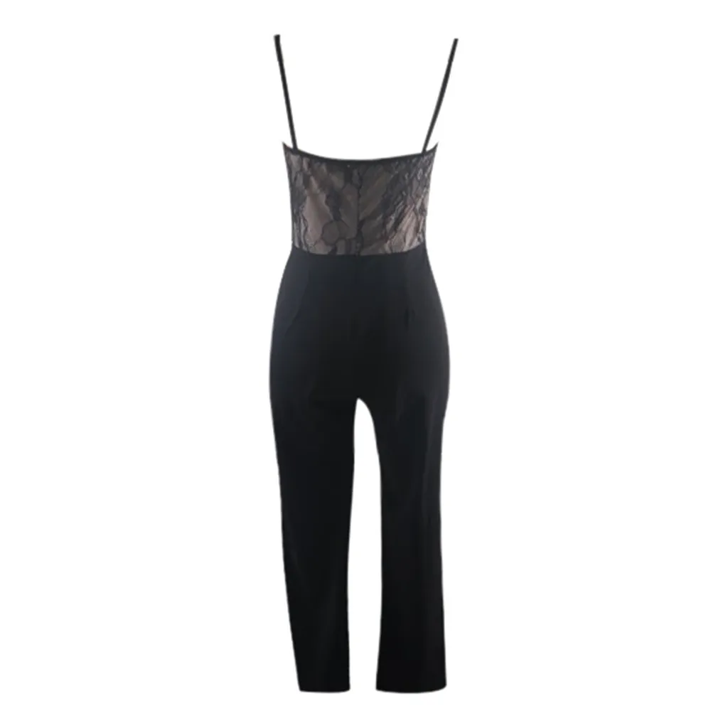 

Womail bodysuit Women Summer fashion Sexy Casual Suspenders Lace Long Jumpsuit Ladies Jumpsuit Beach Holiday 2019 M520