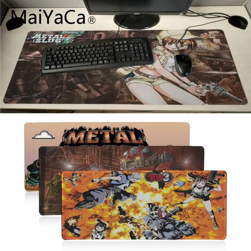 

MaiYaCa простой дизайн, металлический коврик для игровой мыши из натурального каучука, Настольный коврик, уникальный Настольный коврик для ноу...