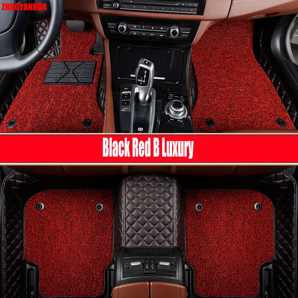 

ZHAOYANHUA car floor mats for BMW 3/4/5/6/7 Series GT M3 X1 X3 X5 X6 Z4 6D car-styling leather Anti-slip carpet liners