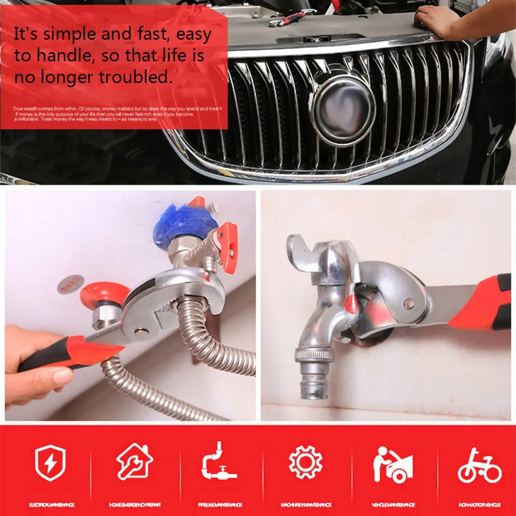 Регулируемый гаечный ключ многофункциональный универсальный ручной инструмент