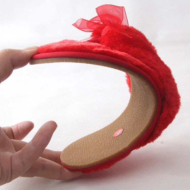 2019 Новинка Удобные женские меховые шлепанцы для дома Домашние шерстяные тапочки