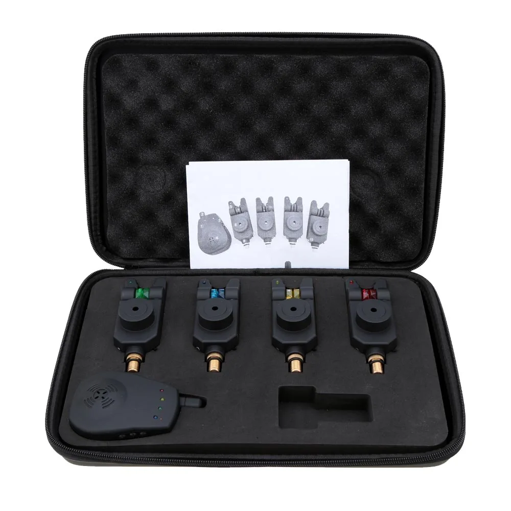 Беспроводной цифровой рыболовный сигнализатор поклевки колокольчик рыба набор