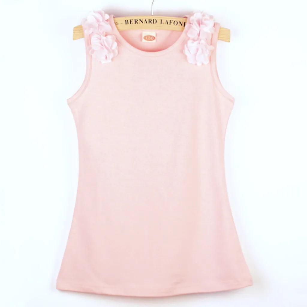 Однотонное платье с цветочным рисунком для маленьких девочек повседневное