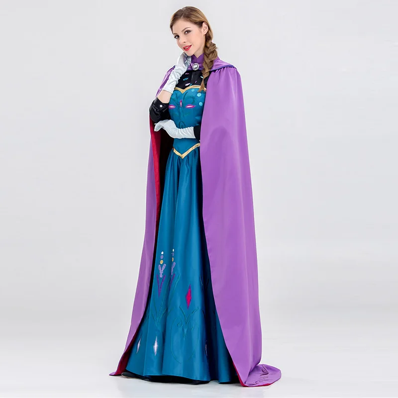 Снежная королева замороженный костюм Анны платье принцессы Эльзы|Костюмы из