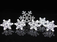 snowflake style princess white pearl crystal snow hair pins set 1 hair clip 5 small hair pin hair accessory wedding hair pin