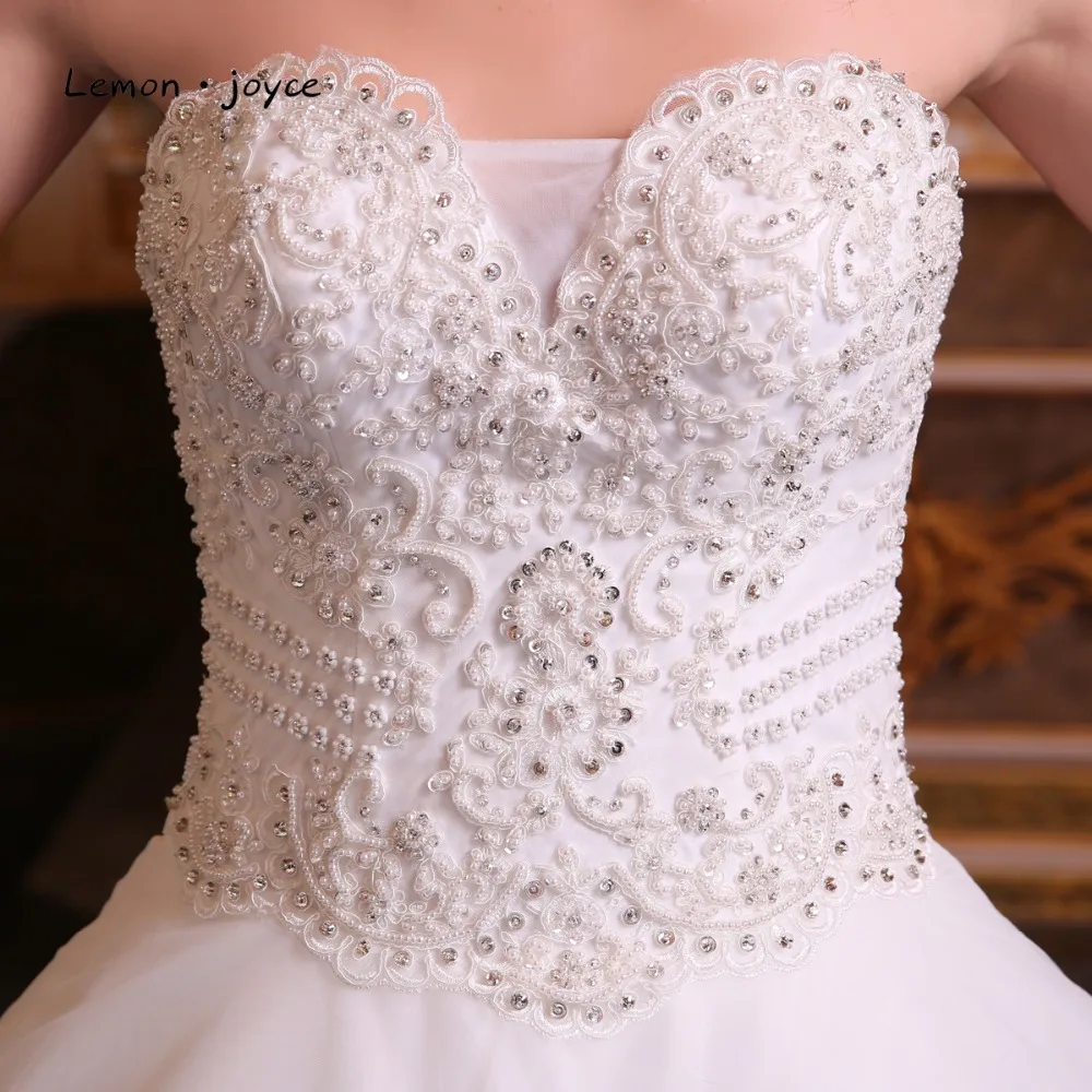 Роскошные свадебные платья 2020 новейшие Пышные бальные с аппликацией из бисера и