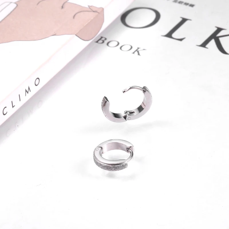 Серьги кольца женские из полированной нержавеющей стали 2 Х9 мм|fashion hoop earrings|hoop