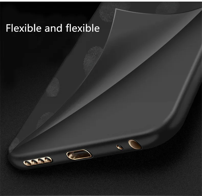 Soft Thin Case for XIAOMI redmi note 5pro TPU silicon Back cover Protect phone case For xiaomi 5 (black) |