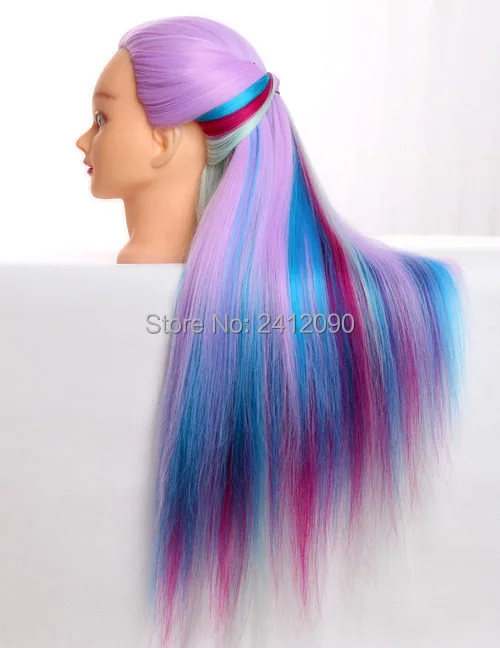 4 вида цветов смешанные цвета голова манекена для косметологии профессиональная