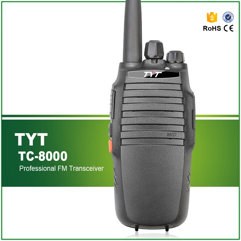 

Long Distance Brand New UHF 400-520MHZ High Power 10W Police Handy Two Way Radio TYT TC-8000