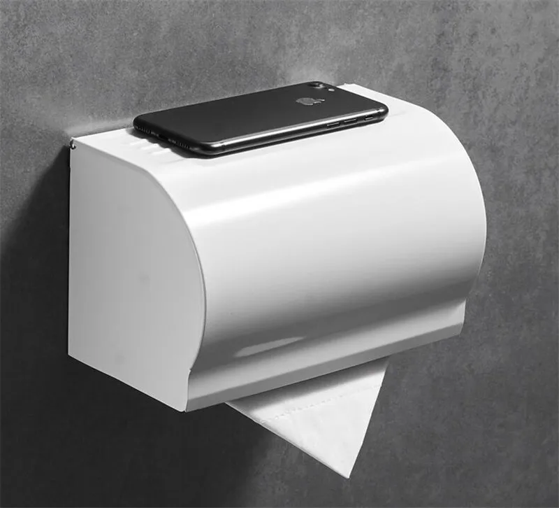 Tissue holder Аксессуары для ванной комнаты Набор Алюминий Полотенца стеллаж для выставки товаров угловые полки держатель для туалетной бумаги держатель для туалетной щетки ряды крючков набор аксессуаров для ванной - Цвет: Tissue holder