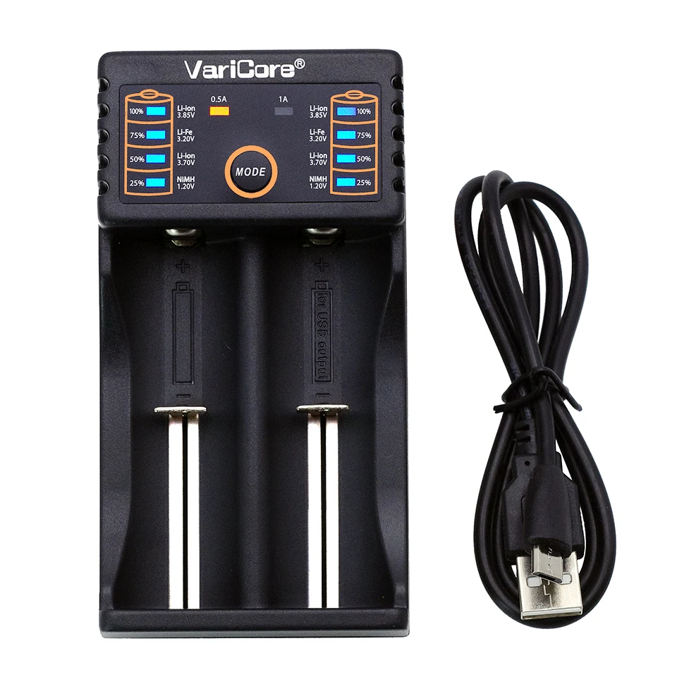 Зарядное устройство Varicore v20i U4 1 2 V 3 7 85 aa/AAA 18350 26650 10440 14500 16340 25500 NiMH литиевая батарея
