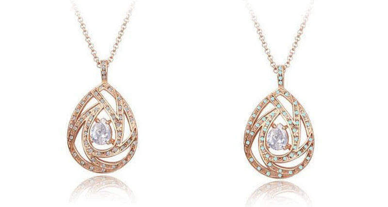 Free Shipping Wholesale New Style Fashion Crystal Water Drop Necklace Earrings Sets Tears of Angels Wedding Jewelry 111-2 | Украшения и