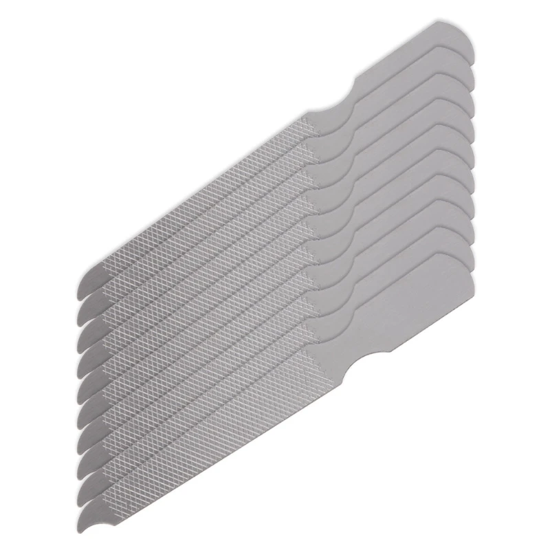 10 шт. двусторонние металлические пилки для маникюра и педикюра|Пилки ногтей