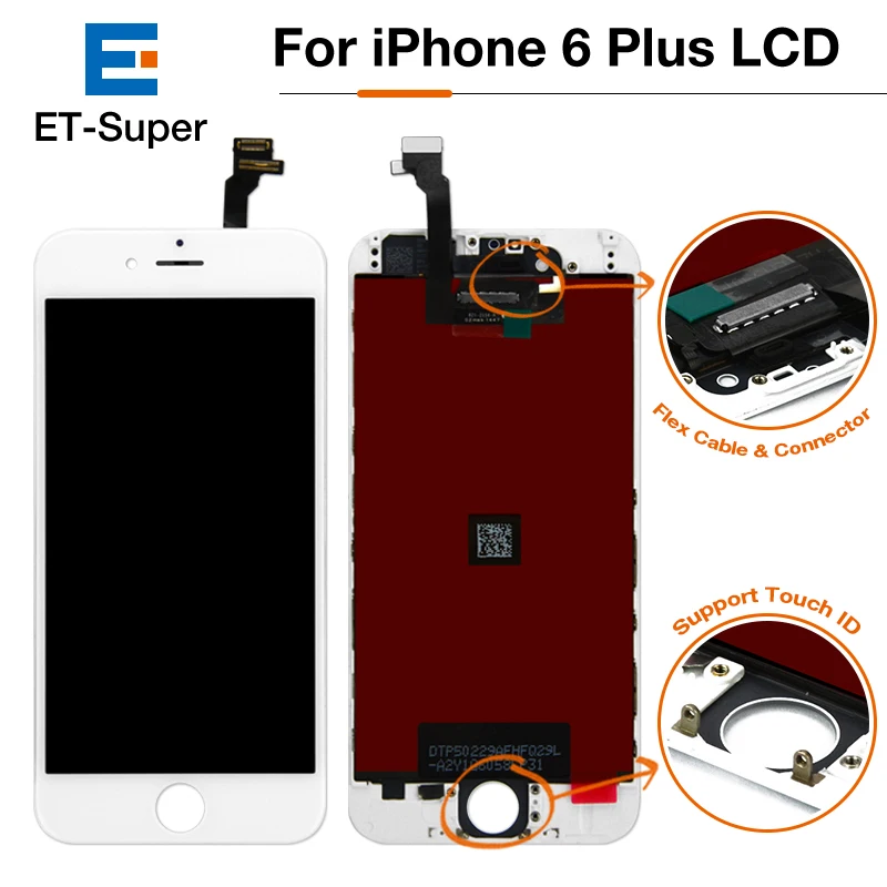 Дисплей Pantalla для iPhone 6 Plus OEM ЖК дисплей 5 дюйма сенсорный экран дигитайзер в сборе