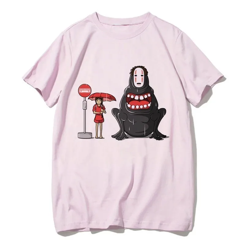 2 Totoro Shirt Women Men Studio Ghibli Miyazaki Hayao Anime Spirit Away T Shirt Men Women Japanese Anime Cartoon Clothes T-Shirt - Цвет: 2
