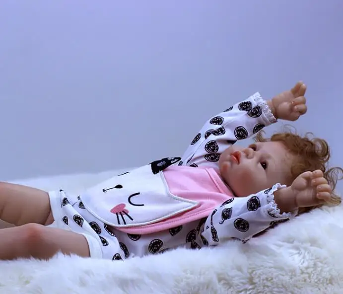 Кукла Reborn силиконовая 22 дюйма 55 см|toys for girls|baby toys girlsbebe reborn |