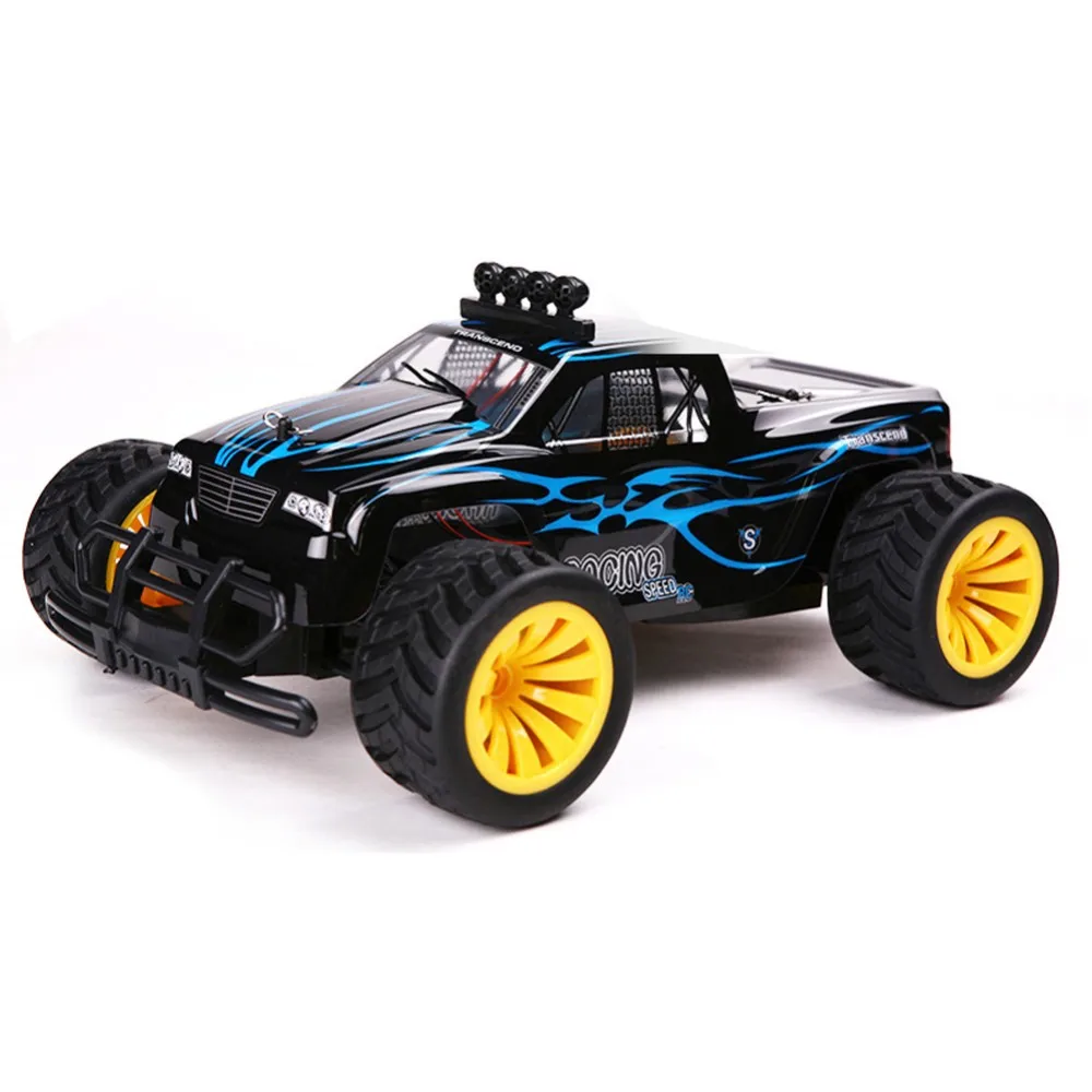 Горячая RC Автомобиль 2,4G 1/16 гоночная машинка монстр грузовик Радиоуправляемый багги RC Бигфут гоночный автомобиль детская игрушка - Цвет: Синий