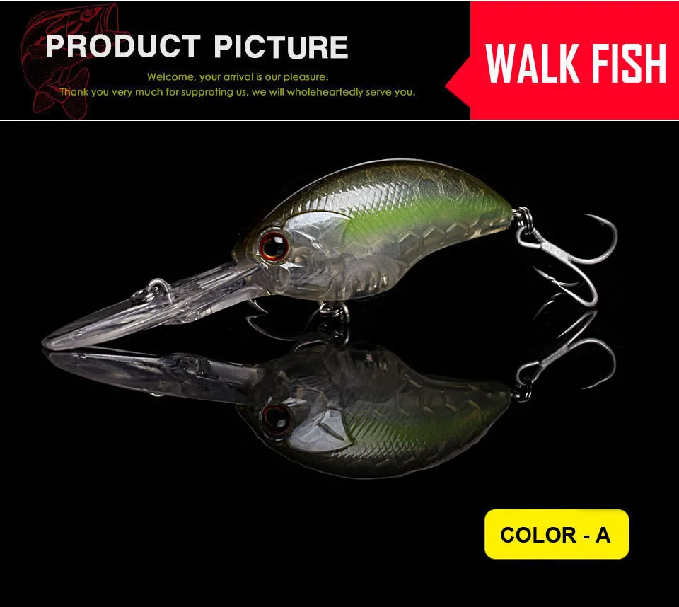 WALK FISH 1 шт. рыболовные воблеры 12,2 г/90 мм плавающий воблер приманка на щуку бас рыболовные приманки погружение 0,8-3 м isca искусственные pesca
