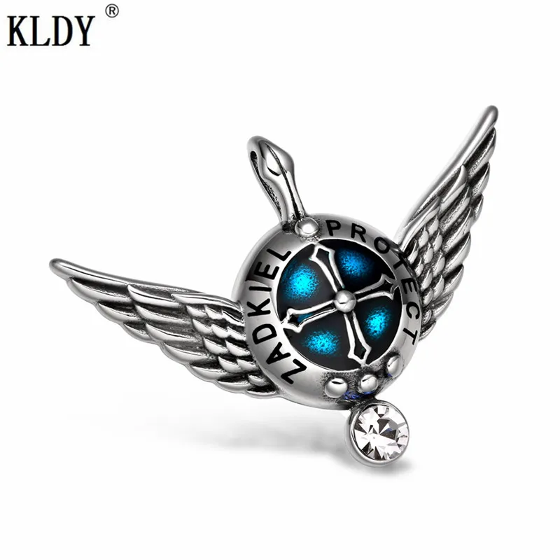 KLDY Best Friend белый кристалл кулон смелые уверенные Крылья Ангела амулет ожерелье