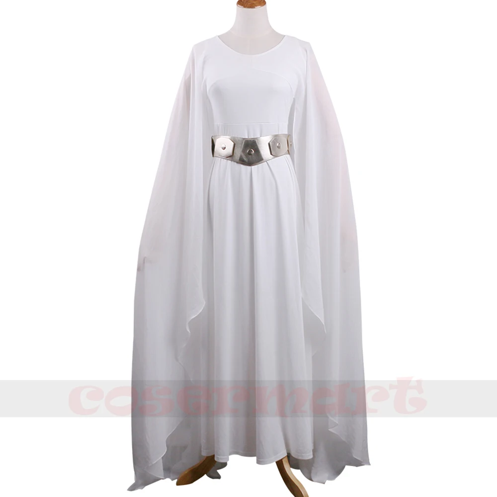 Новая Звездная принцесса костюм принцессы Леи Wars белое платье для