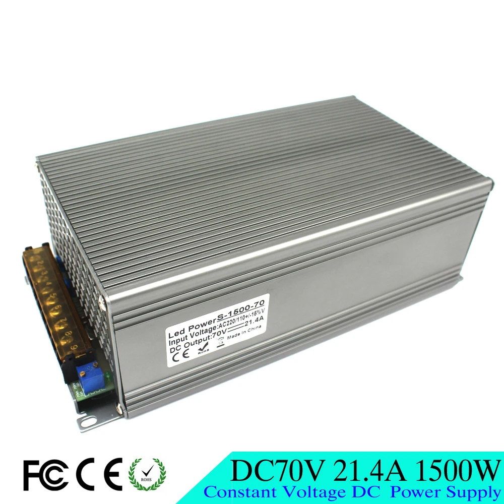 Трансформатор источника питания постоянного тока 70 в 1500 а 110 Вт 220 В переменного