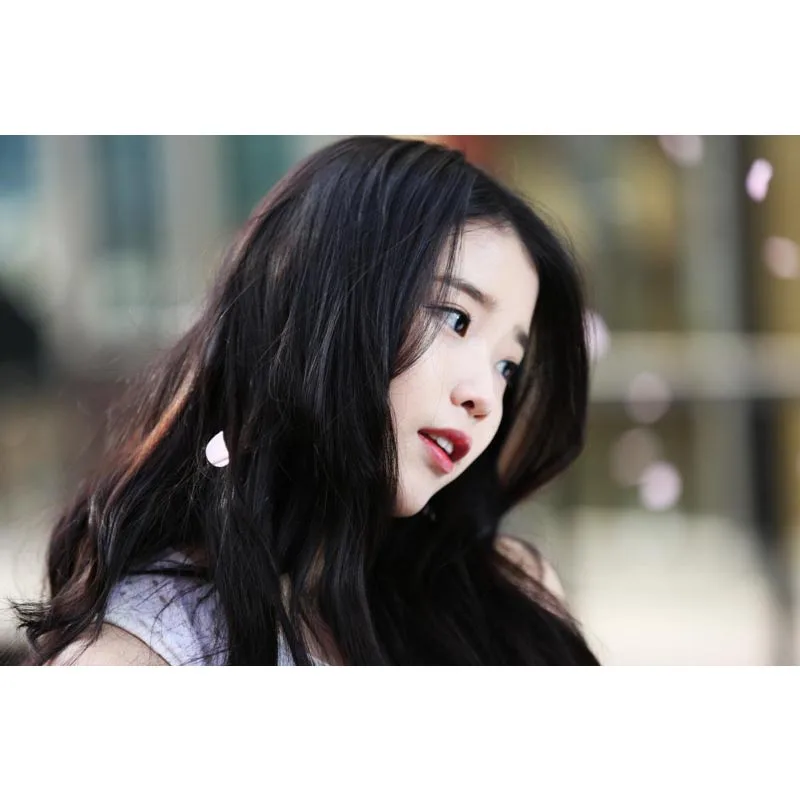 Горячие Пользовательские IU KPOP плакат искусство шелковые светлые холщовые домашняя, комнатная, Настенная Декор с печатью 1 шт на заказ