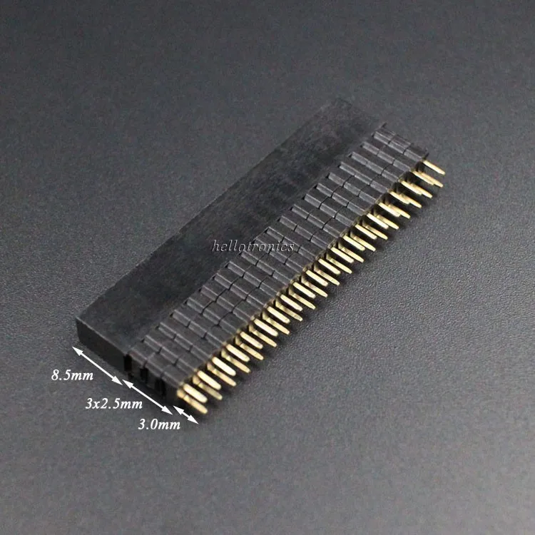 Hellotronics 50 шт./лот 2x 20-контактный разъем 8,5/7,5/3,0 мм GPIO Header для Raspberry Pi A+ Raspberry Pi B+ Pi 2 Pi 3 Pi 4