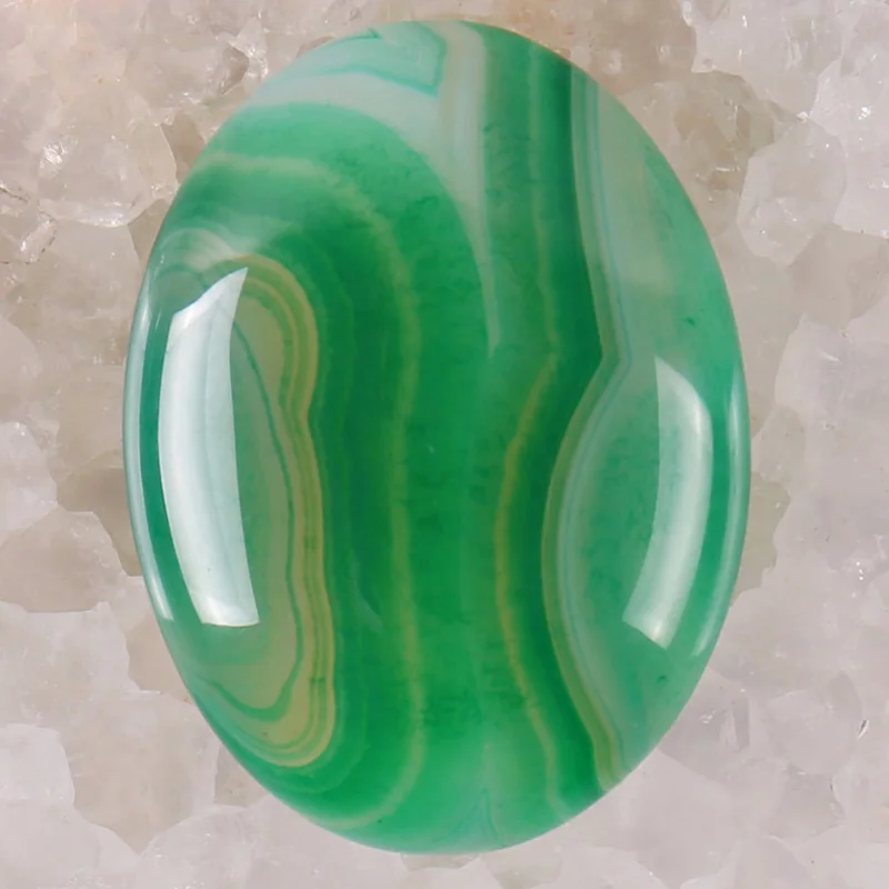 Green Veins Agate 40x30 мм Опал/кварц/Родонит/тигровый глаз/содалит/Лапис/камень/Песчаник/авантюрин/камень Сердолик Овальный шарик кабошон кабина драгоценный камень 1 шт - Цвет: Green Veins Agate