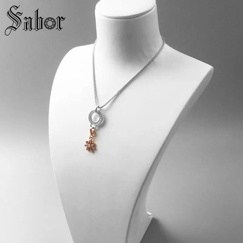 Подвеска из розового золота с цветком томаса лепестков ювелирные изделия 2020 для