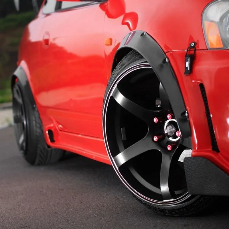 SPEEDWOW 4 шт. Универсальные гибкие колеса для губ кузова автомобиля крыло вспышки