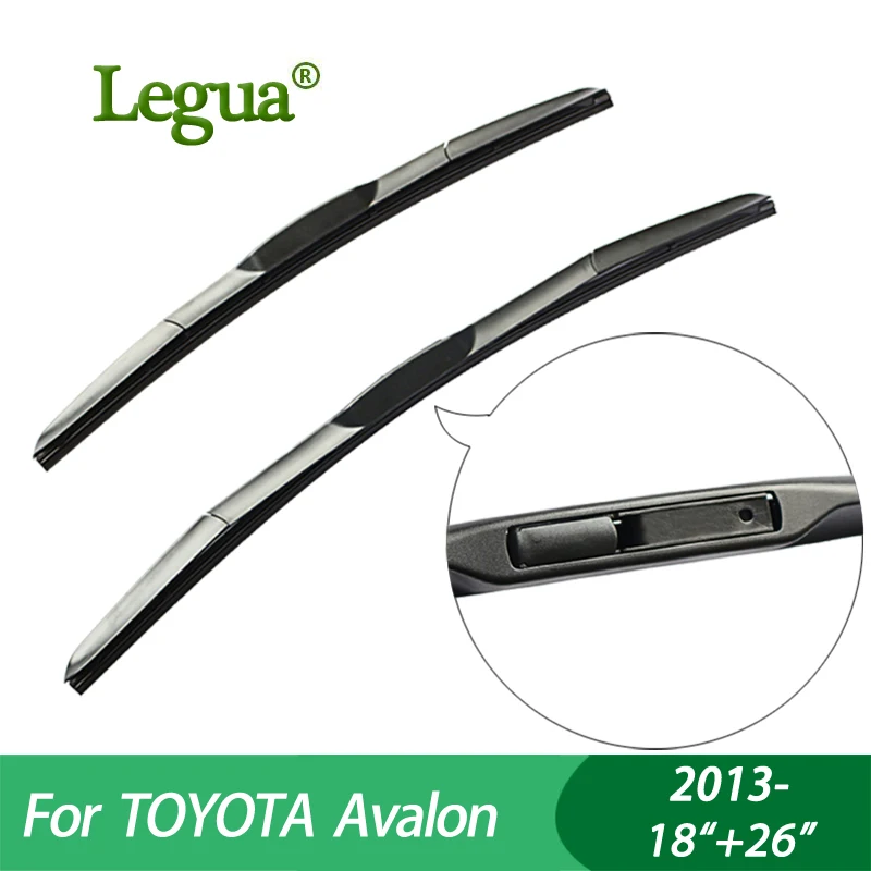 Legua Wiper blades For TOYOTA Avalon (2013-) 18&quot+26&quot car wiper Hybrid type Rubber Windscreen Windshield Wipers Car accessory |