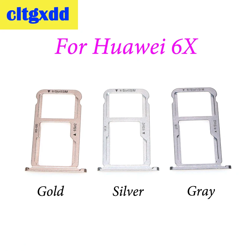 Cltgxdd лоток для sim-карт+ Nano SIM& Micro SD для huawei Honor 5C 5X 6X устройство для чтения sim-карт слот Держатель Замена частей